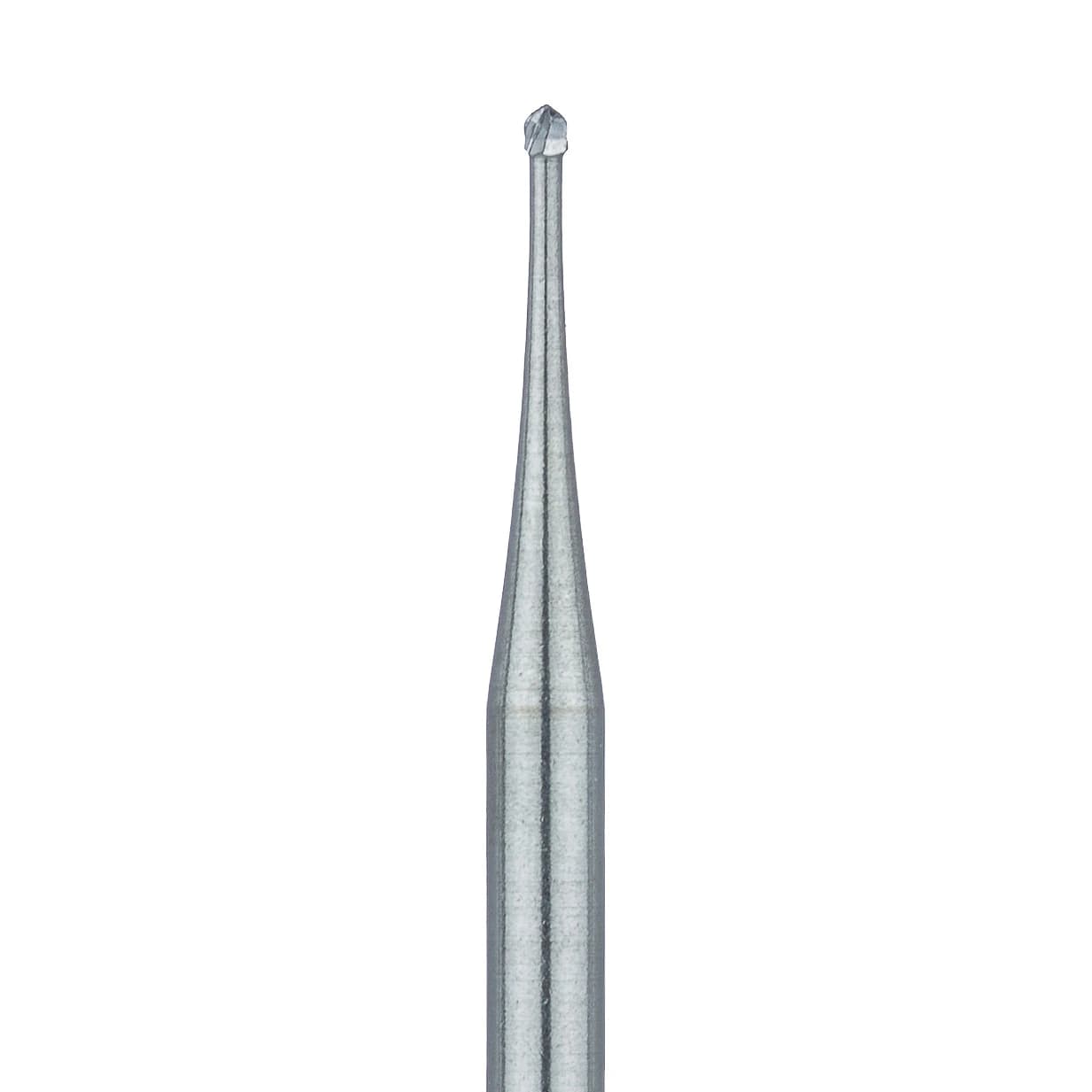 Meisinger Tungsten Carbide Round Operative Bur, #1/2, 0.6 mm, Friction Grip (FG), 5/Pk, HM1-006-FG - Tungsten Carbide Burs – HM 1 Round FG, 5/Pkg - Size #1/2, 0.6 mm Diameter - Image 1