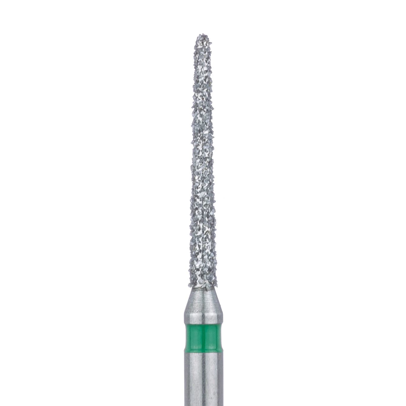 Meisinger Diamond Bur, FG, Coarse, Green, Round End Taper (Chamfer), 852G-012, 1.2 mm Head, 5/Pk - Meisinger Diamonds FG Coarse 852G-012 5Pk - Image 1