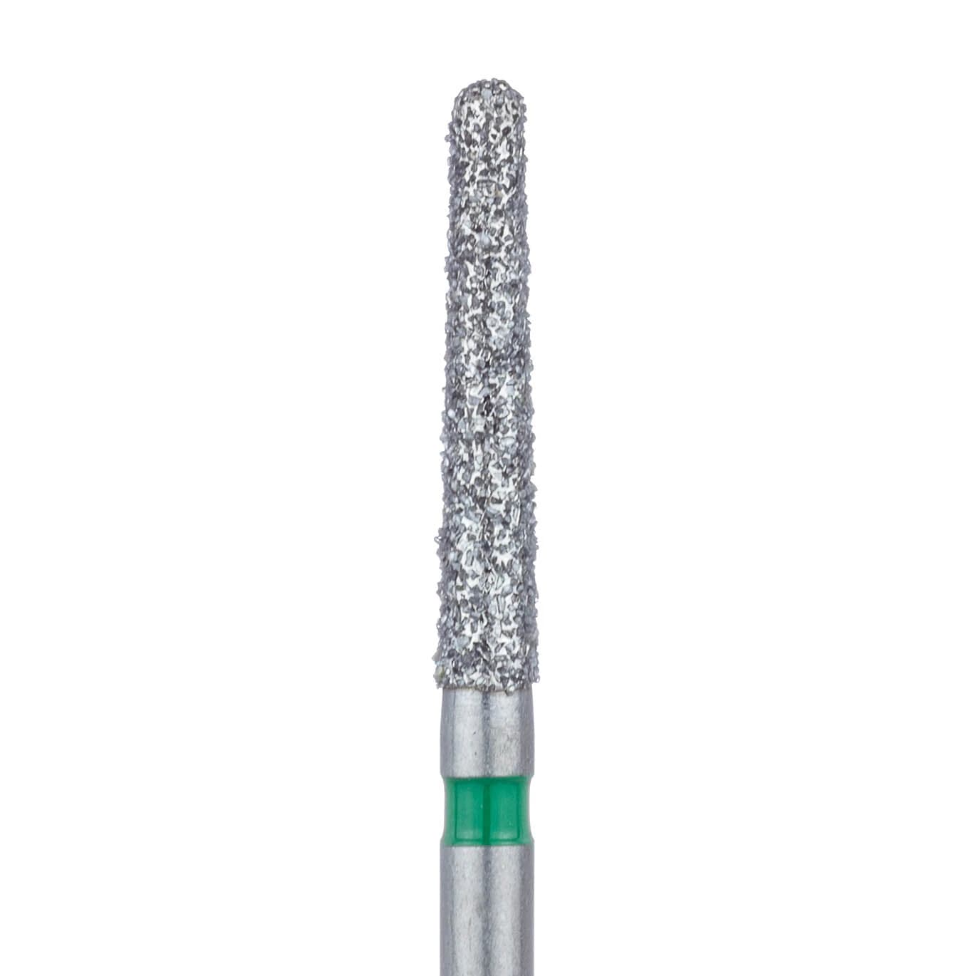 Meisinger Multi-Use Diamond Bur, FG, Long Round End Taper Chamfer, #852G, 1.8 mm, Coarse, Green, 5/Pk, 852G-018-FG - Meisinger Multi-Use Diamond Burs, FG, Long Round End Taper Chamfer, # 852G, 1.8 mm, Coarse, Green, 5/Pk, 852G-018-FG - Image 1