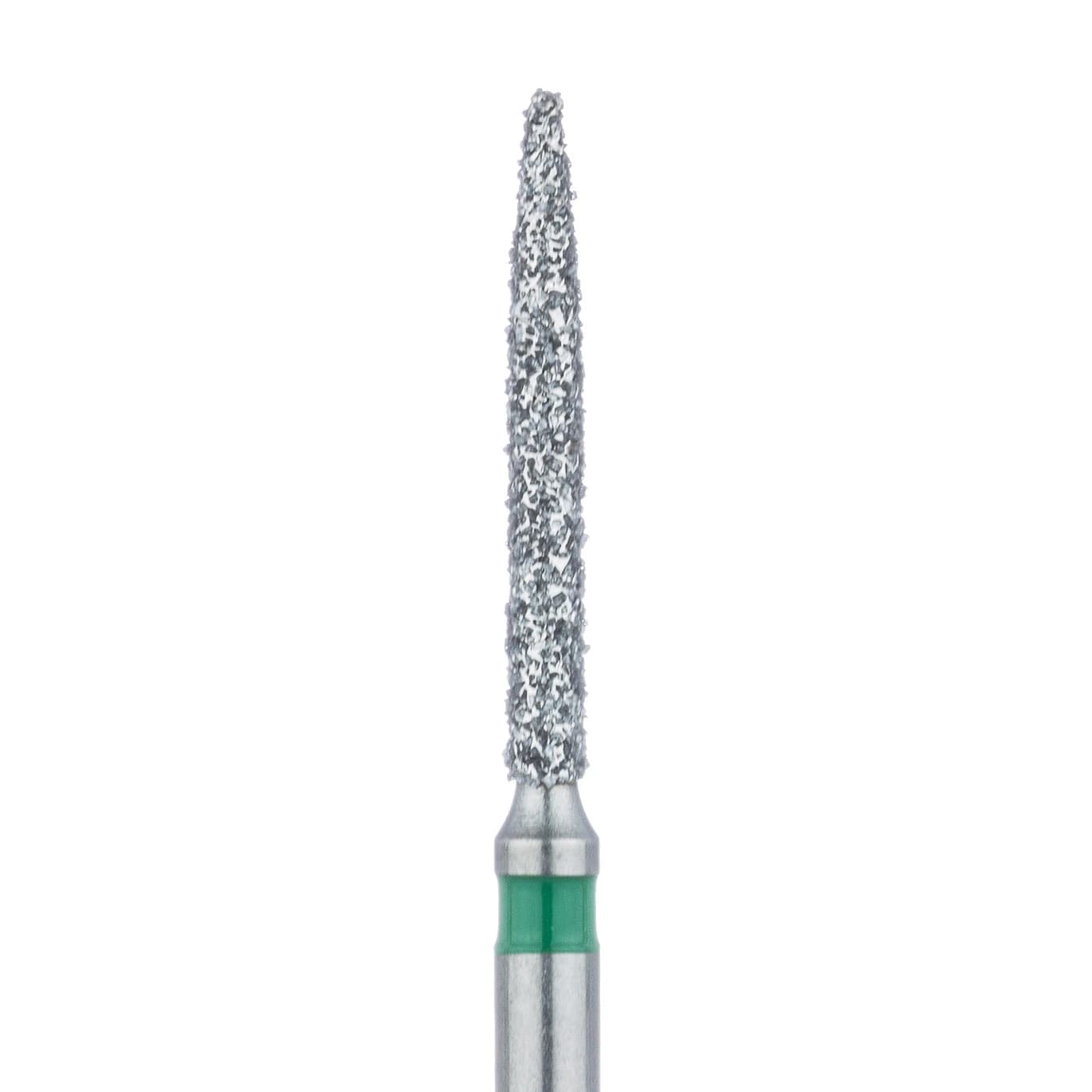 Meisinger Multi-Use Diamond Bur, FG, Long Flame, #863G, 1.2 mm, Coarse, Green, 5/Pk, 863G-012-FG - Meisinger Multi-Use Diamond Burs, FG, Long Flame, # 863G, 1.2 mm, Coarse, Green, 5/Pk, 863G-012-FG - Image 1