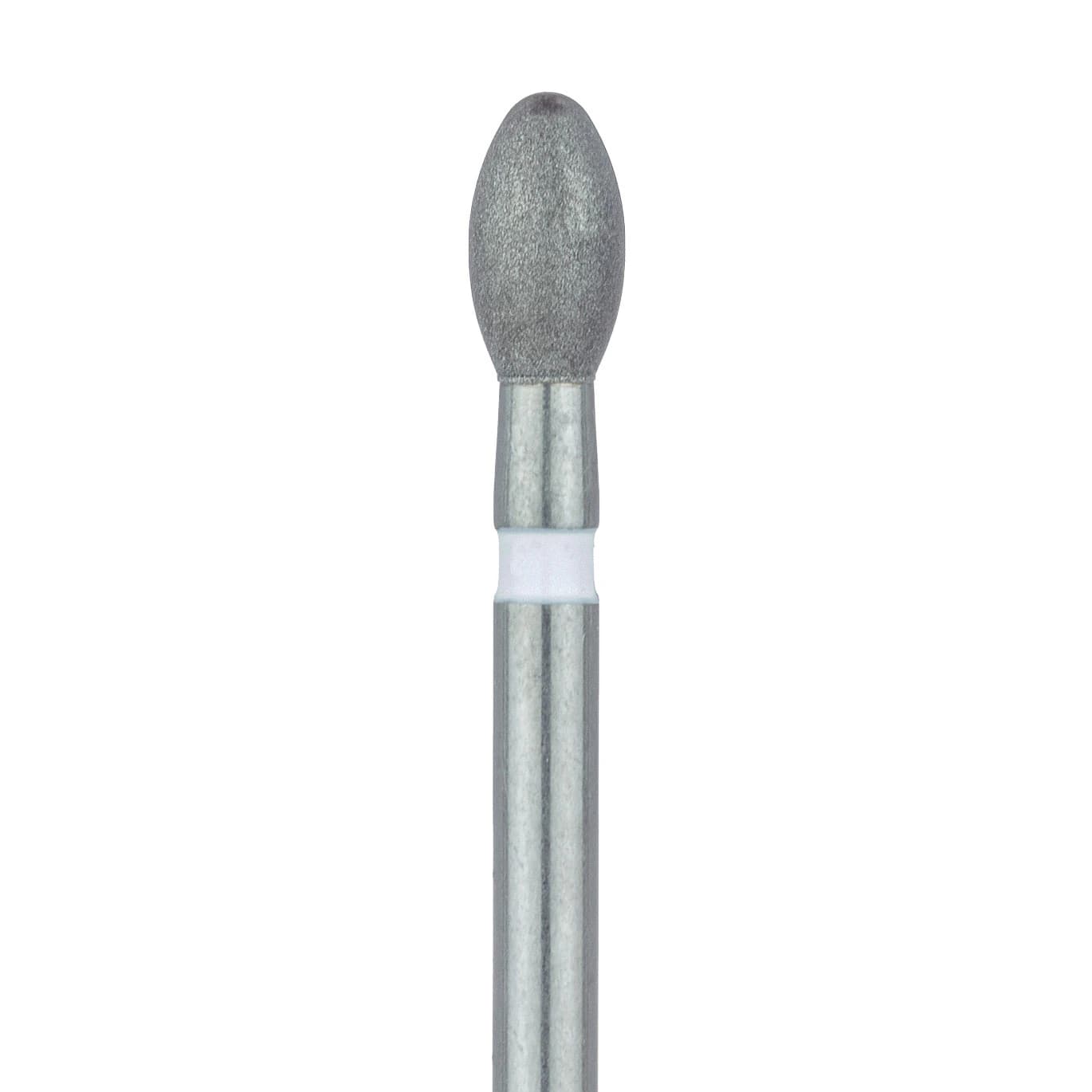 Meisinger 833U-023-FG Ultra-Fine Diamond Bur, Egg/Football, 2.3 mm Head, Friction Grip, White, 5/Pk - Meisinger Diamonds 833U-023-FG Ultra-Fine 5/Pk - Image 1