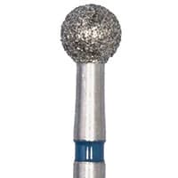 Meisinger 801-033-HP Diamond Bur, Round, Medium Grit, 3.3 mm, HP Shank, 5/Pack - Diamond Instruments – HP, Medium, Round - Size #801-033-HP, 3.3 mm Diameter - Image 1