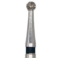 Meisinger 801H-014 FGXL Surgical Length Diamond Bur, Round, Super Coarse (Black), 1.4 mm, 5/Pk - Meisinger FG Surgical Diamonds - 801-014 - Super Coarse - Image 1
