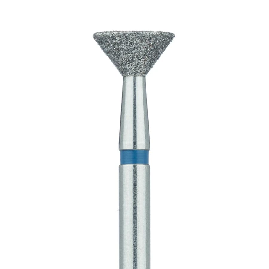 Meisinger 813-060-HP Multi-Use Diamond Bur, Medium Grit, Long Inverted Cone, 6.0mm Head, HP Shank, 2/Pack - Meisinger Diamonds 813-060-HP Medium 2/Pk - Image 1