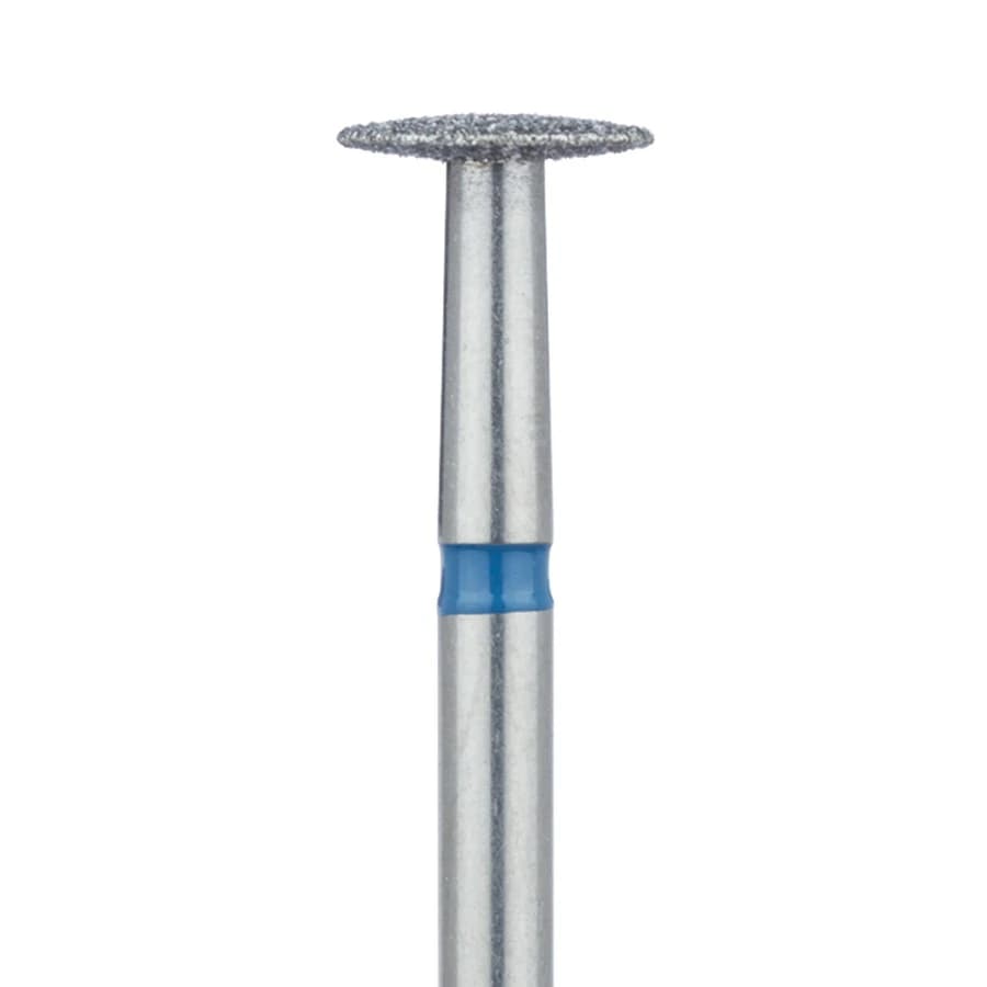 Meisinger 825-065-HP Medium Diamond Bur, Knife Edge, Wheel/Donut Shape, 6.5 mm Diameter, HP Shank, 2/Pack - #825-065 Medium Diamond Bur Knife Edge HP Pack of 2 - Image 1