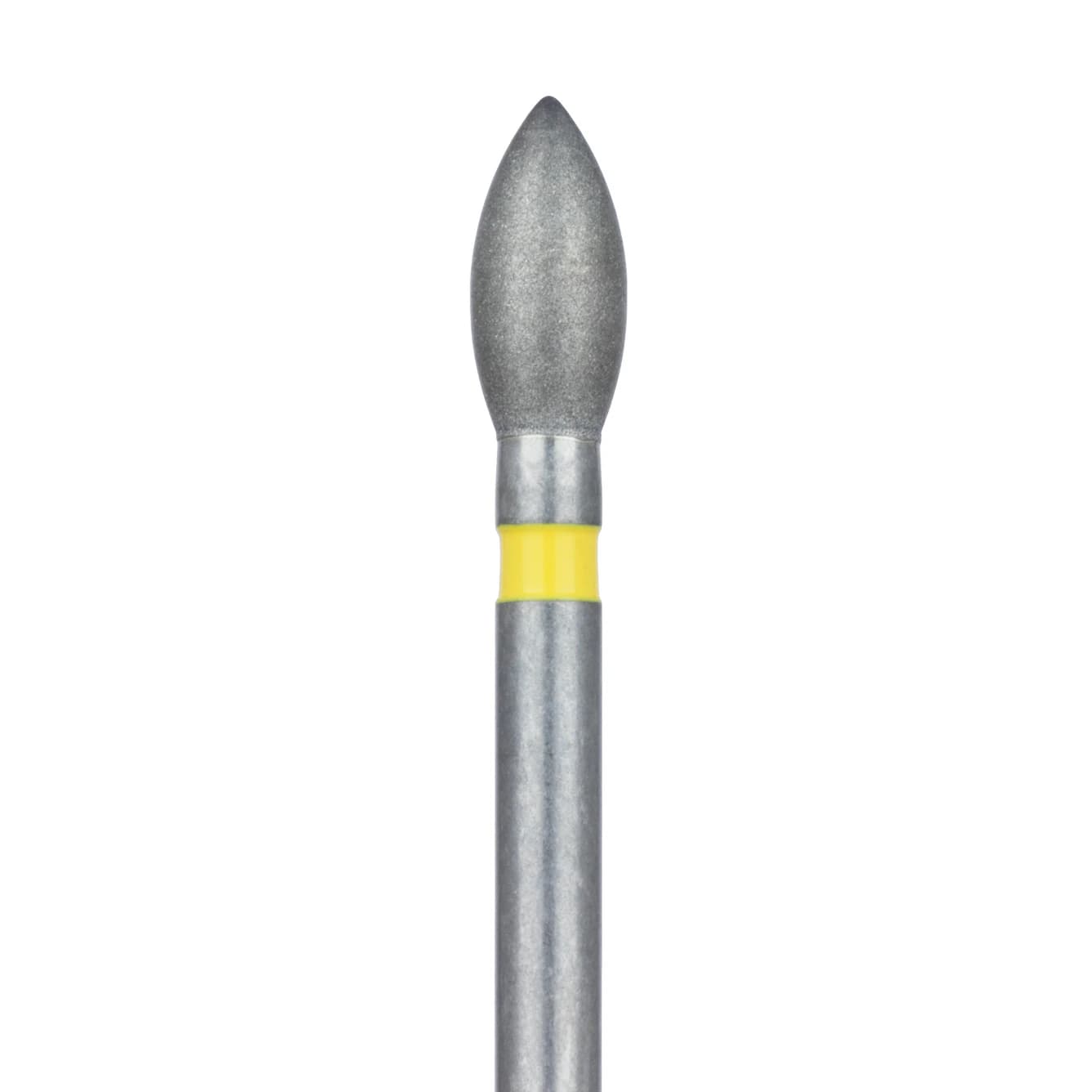 Meisinger Multi-Use Diamond Bur, FG, Pointed Football, #830C, 2.3 mm, Extra Fine, Yellow, 5/Pk, 830C-023-FG - Meisinger Multi-Use Diamond Burs, FG, Pointed Football, # 830C, 2.3 mm, Extra Fine, Yellow, 5/Pk, 830C-023-FG - Image 1