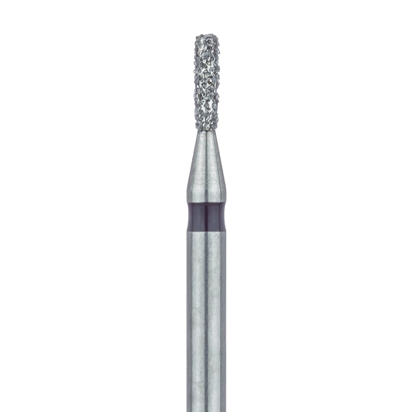 Meisinger 835H-012-FG Diamond Bur, Super Coarse, Cylinder, Flat End, Friction Grip, 1.2 mm Head Diameter, 3.5 mm Head Length, 5/Pkg - Diamond Instruments – FG, Super Coarse, Black, Cylinder, Flat End, 5/Pkg - 835H-012-FG, 1.2 mm Head Diameter, 3.5 mm Head Length - Image 1