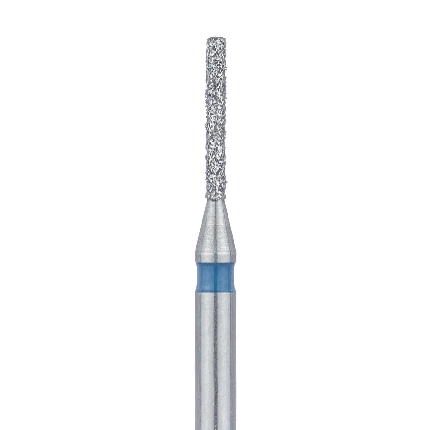 Meisinger 841-008-FG Diamond Bur, Round Edge Cylinder, Medium Grit, 0.8 mm Head Diameter, 6 mm Working Length, Friction Grip, 5/Pack - Meisinger Diamonds 841-008-FG Medium 5/Pk - Image 1