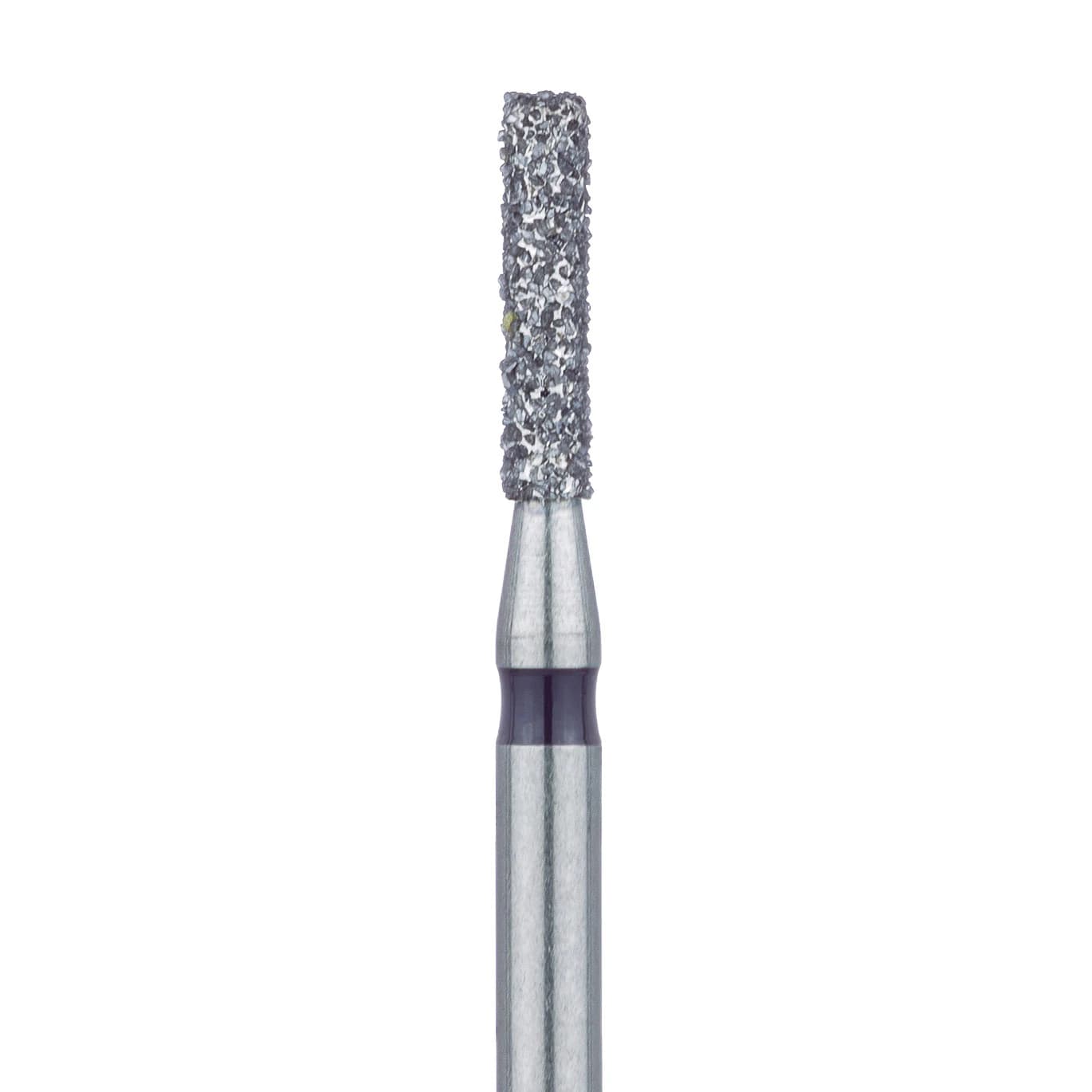 Meisinger 841H-014-FG Diamond Bur, Super Coarse, Round Edge Cylinder, Friction Grip, 1.4 mm Head Diameter, 6.0 mm Head Length, 5/Pkg - Diamond Instruments – FG, Super Coarse, Black, Cylinder, Round End, 5/Pkg - 841H-014-FG, 1.4 mm Head Diameter, 6.0 mm Head Length - Image 1
