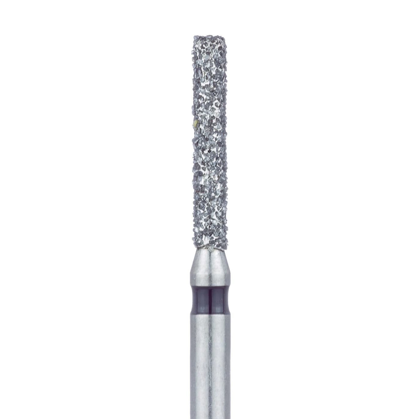 Meisinger 842H-014-FG Diamond Bur, Super Coarse (Black), Round Edge Cylinder, FG, 1.4 mm Diameter, 8 mm Working Length, 5/Pkg - Diamond Instruments – FG, Super Coarse, Black, Cylinder, Round End, 5/Pkg - 842H-014-FG, 1.4 mm Head Diameter, 8.0 mm Head Length - Image 1