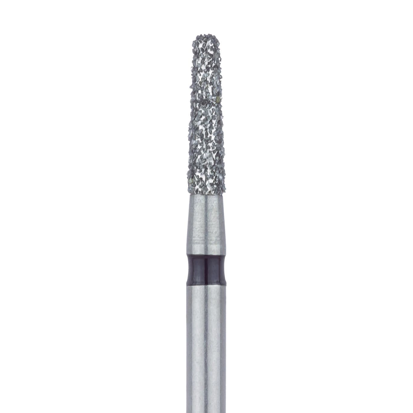 Meisinger 846RH-016 FG Diamond Bur, Super Coarse (Black), Tapered Round Edge, 1.6 mm Head, 5/Pack - Meisinger Diamond, FG, Super Coarse, Black, Tapered- Round Edge, 846RH-016, Pkg/5 - Image 1