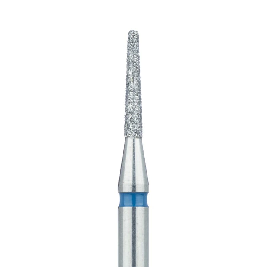 Meisinger 847-014-HP Diamond Bur, Flat End Taper, Medium Grit, 1.4 mm Diameter, 8 mm Working Length, HP Shank, 5/Pack - Meisinger Diamonds 847-014-HP Medium 5/Pk - Image 1