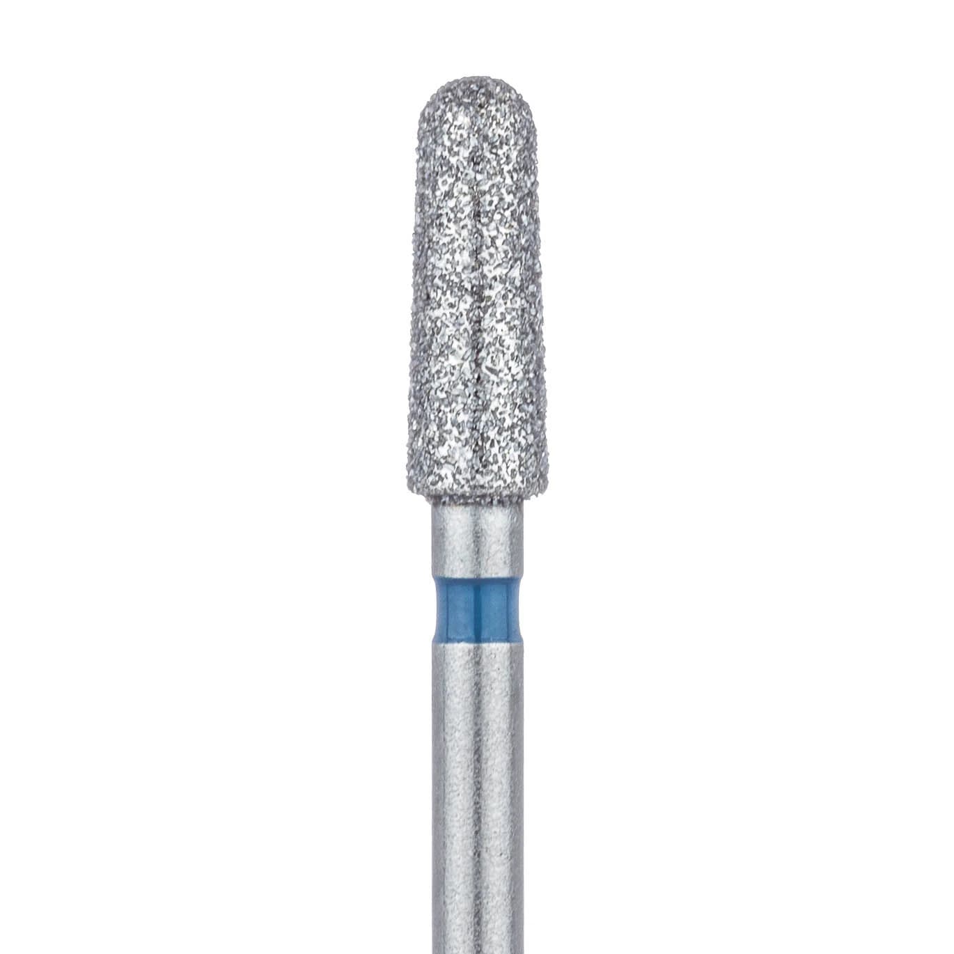 Meisinger 849-025-FG Multi-Use Diamond Bur, Round End Tapered, Medium Grit (Blue Ring), 2.5 mm Head Diameter, 7 mm Working Length, Friction Grip, 5/Pack - Meisinger Diamonds 849-025-FG Medium 5/Pk - Image 1