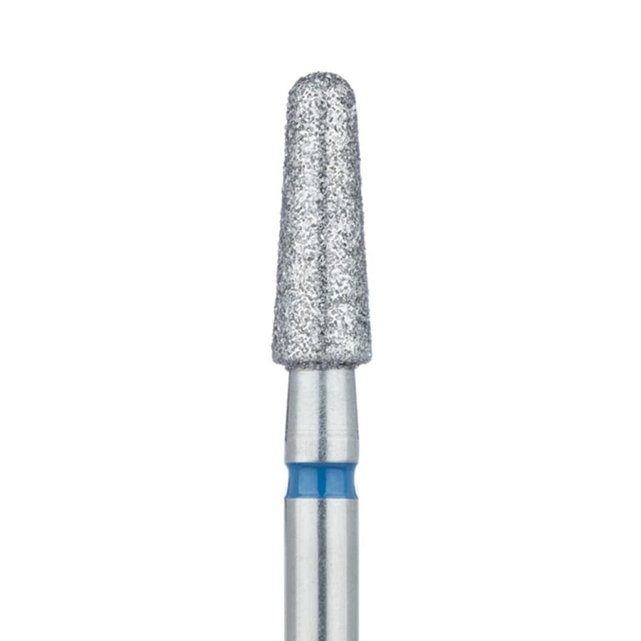 Meisinger 850-033-HP Diamond Bur, Round End Tapered, Medium Grit, 3.3 mm Diameter, HP Shank, 2/Pk - Meisinger Diamonds 850-033-HP Medium 2/Pk - Image 1
