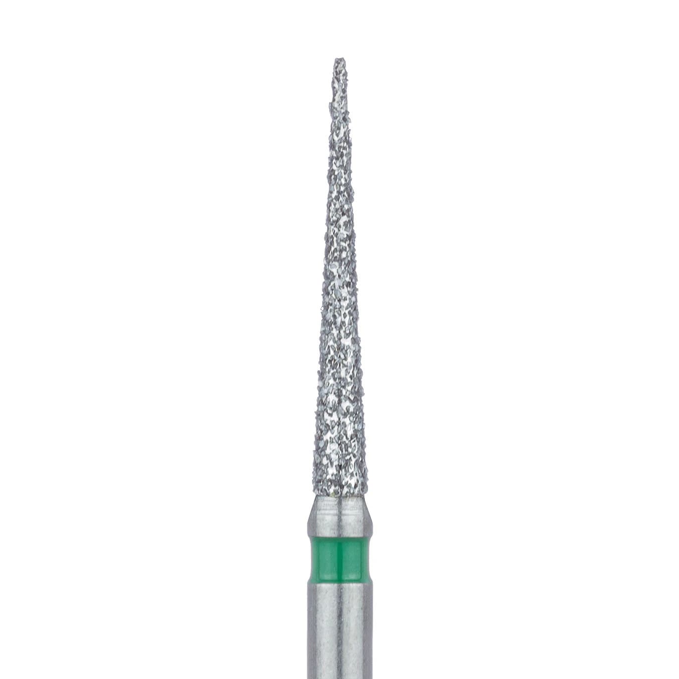 Meisinger Multi-Use Diamond Bur, FG, Long Needle, #859G, 1.4 mm Head, 10 mm Working Length, Coarse, Green, 5/Pk, 859G-014-FG - Meisinger Multi-Use Diamond Burs, FG, Long Needle, # 859G, 1.4 mm, Coarse, Green, 5/Pk, 859G-014-FG - Image 1