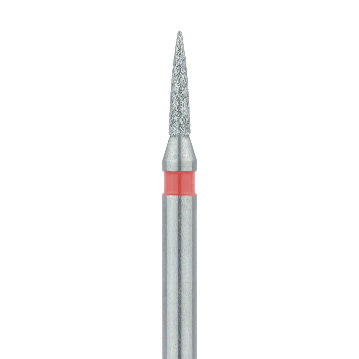 Meisinger Multi-Use Diamond Bur, Friction Grip, Flame, 861F, 1.0 mm, Fine (Red), 5/Pk, 861F-010-FG - Multi-Use Diamond Bur, Friction Grip, Flame, 861F, 1.0 mm, Fine, Red, 5/Pk, 861F-010-FG - Image 1