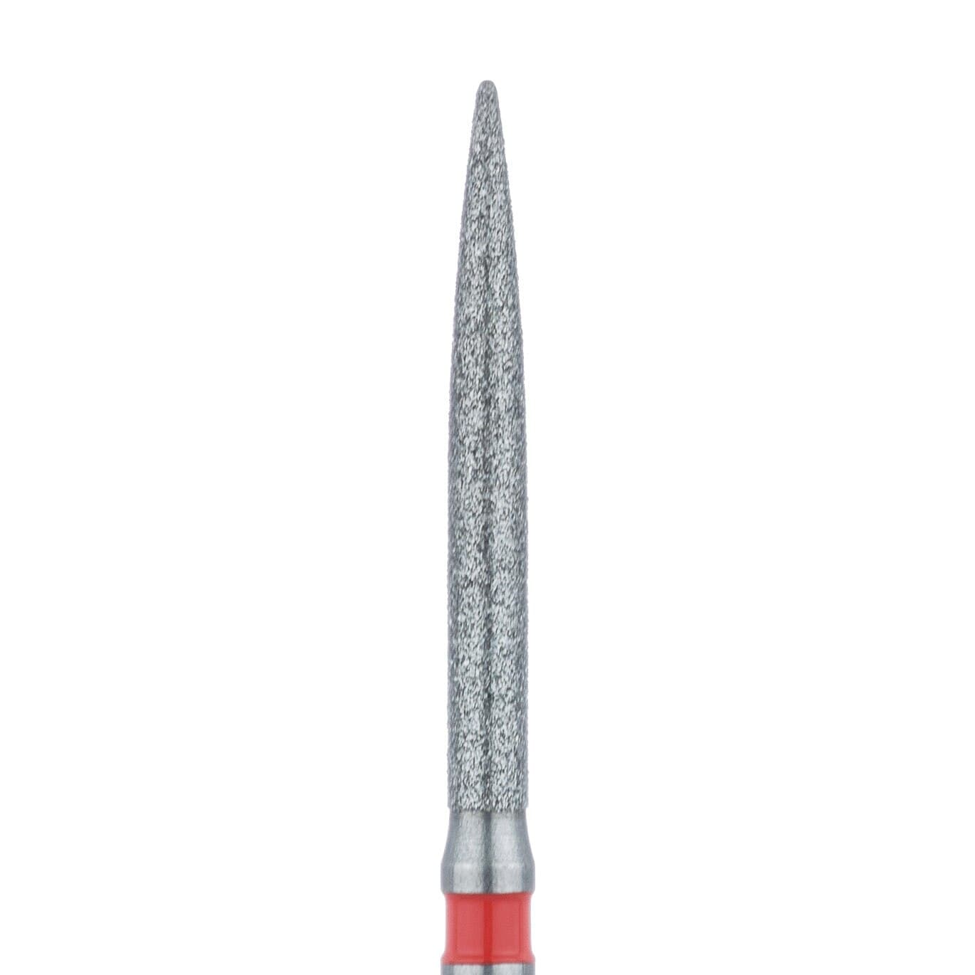 Meisinger Multi-Use Diamond Bur, FG, Long Flame, #863LF, 1.4 mm, Fine (Red), 5/Pk, 863LF-014-FG - Meisinger Multi-Use Diamond Burs, FG, Long Flame, # 863LF, 1.4 mm, Fine, Red, 5/Pk, 863LF-014-FG - Image 1