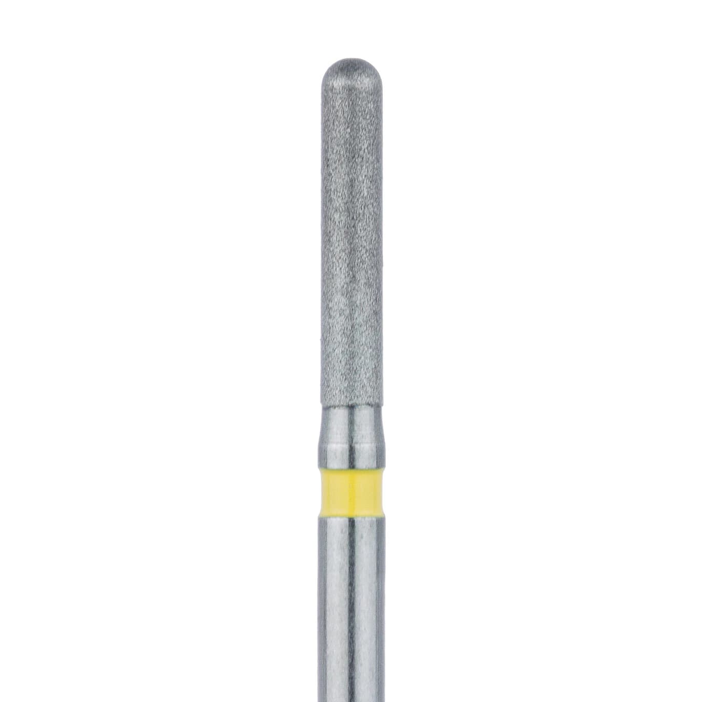 Meisinger 881C-014-FG Diamond Bur, Round End Cylinder, Extra Fine (Yellow), 1.4mm, Friction Grip, 5/Pk - Meisinger Diamonds 881C-014-FG Extra-Fine 5/Pk - Image 1
