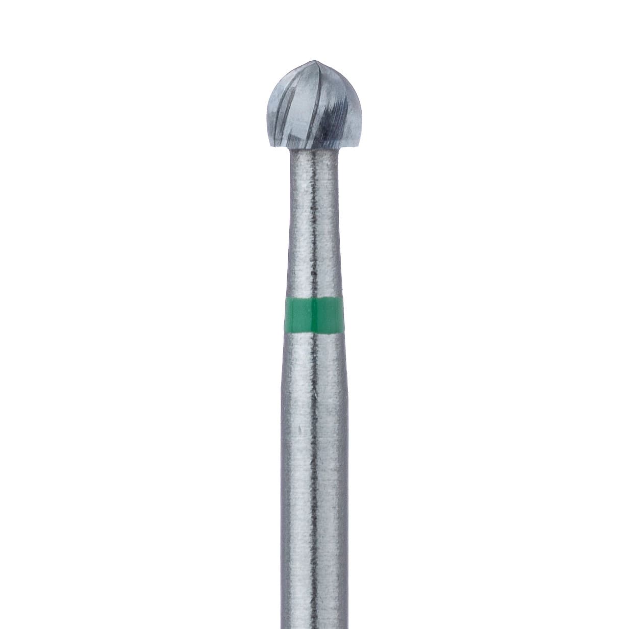 Meisinger HM1S Tungsten Carbide Bur, Round #8S, Friction Grip, 2.3 mm Diameter, 5/Pkg - Tungsten Carbide Burs – HM1S Round FG, 19 mm Shank Length, 5/Pkg - Bur #8S, 2.3 mm Diameter - Image 1