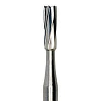 Meisinger Tungsten Carbide Bur, #60 (HM 21-016), Flat End Cylinder, HP, 1.6 mm Diameter, 4.5 mm Head Length, 5/Pkg - Tungsten Carbide Burs, 5/Pkg - Cylinder – 60/HM 21-016, HP, 1.6 mm Diameter, 4.5 mm Head Length, 44.0 mm Shank Length - Image 1