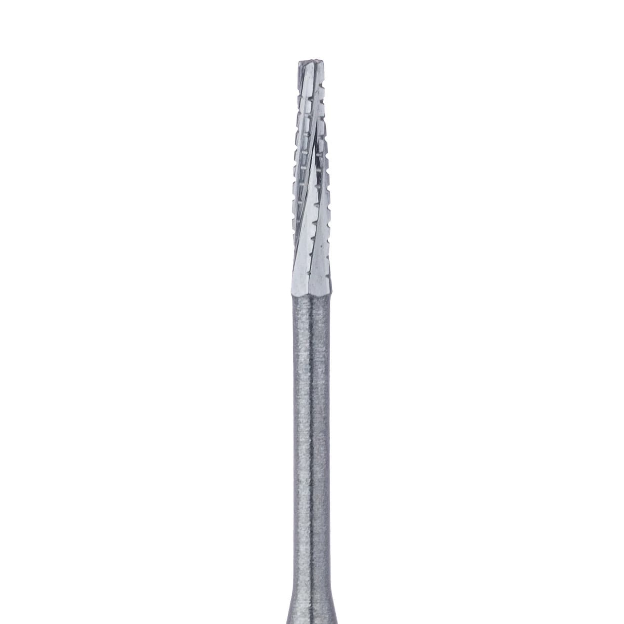 Meisinger Surgical Carbide Bur, Long X-Cut Taper, Flat End, #700XXL, FGXL Friction Grip, 1.0mm Head, 5/Pk, HM33IL-010 - Meisinger Surgical Carbide Long X-Cut Taper #700XXL FG 5Pk - Image 1