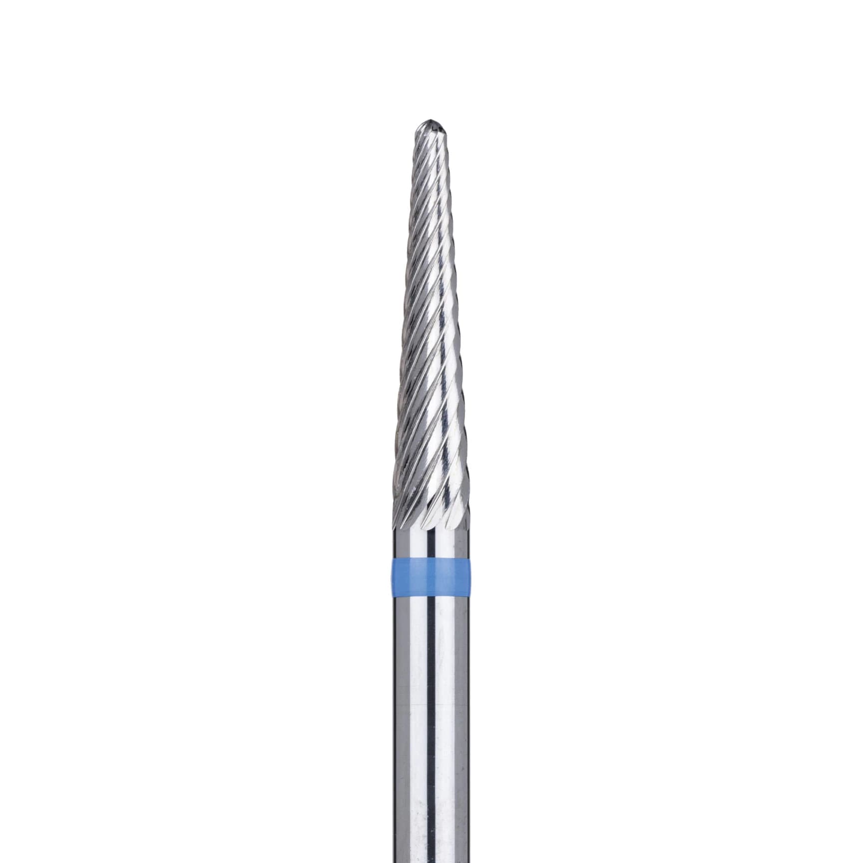 Meisinger HM 23LR-023 Carbide Lab Bur, Tapered Fissure, Round End, Plain Cut, Medium, 2.3 mm Diameter, HP, 1/Pkg - Lab Bur Carbide Cutters – S, Plain Cut, Medium, HP, 1/Pkg - Size 23LR, 2.3 mm Diameter - Image 1