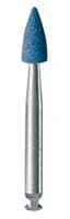 Meisinger Diamond Flexible Polisher for Porcelain & Ceramics, FG, Flame, Blue/Orange, Medium, 3.0 mm, 9741M-030, 2/Pk - Diamond Flexible Polishers for Porcelain and Ceramics, FG - Flame, Blue/Orange, Medium, 9741M, 03.0 mm Diameter - Image 1