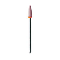 Meisinger RA #9742F.040 Fine Diamond Impregnated Ceramic Polisher, Flame/Point Shape, Red/Orange, 4.0mm Head, 2/Pk - Meisinger RA #9742F.040 Fine, Point Shaped, Diamond Impregnated Polisher, Red, 2/Pk - Image 1