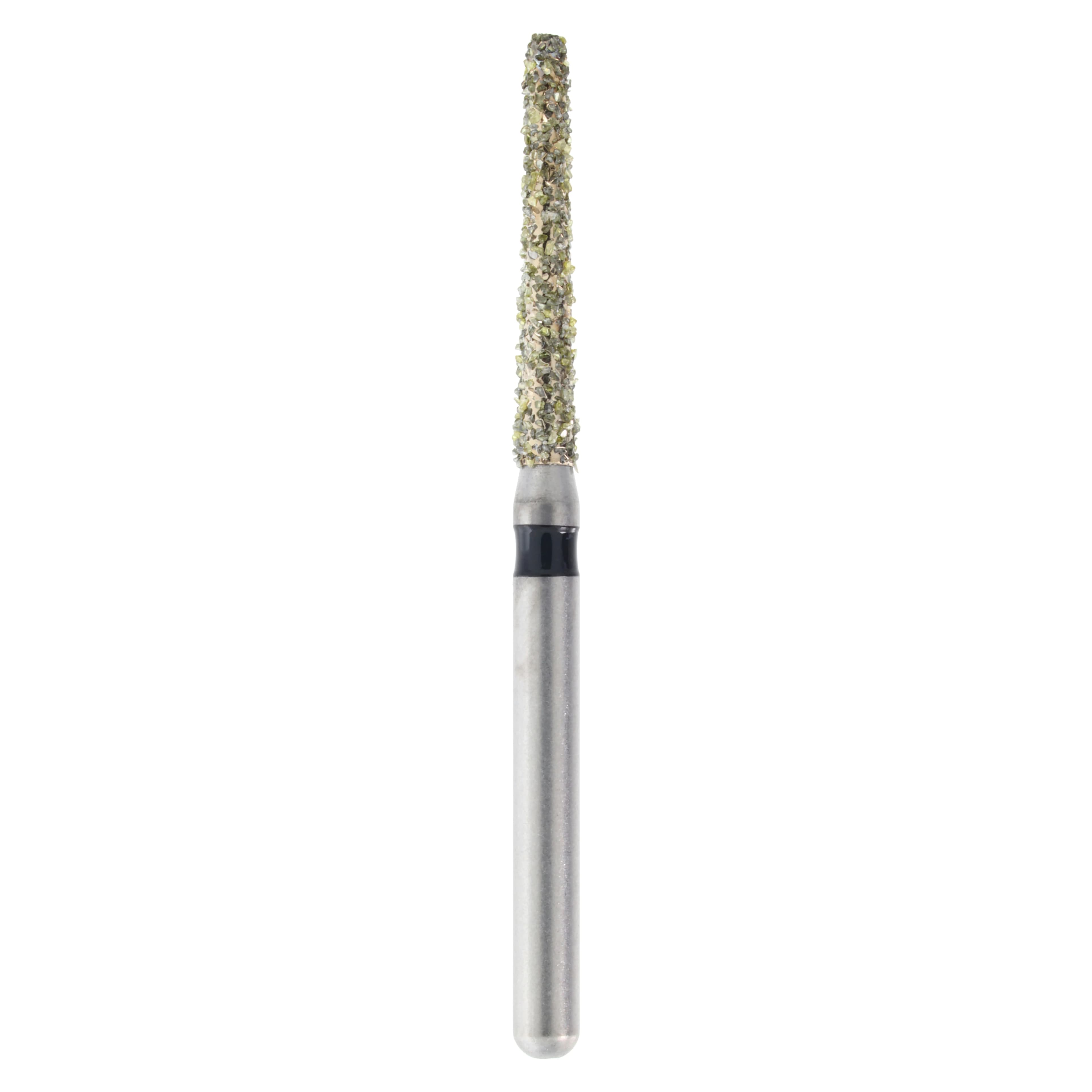 Meisinger Singles Disposable Diamond Bur, Friction Grip, Round End Taper, 1116.10C, 1.6 mm Head, Coarse, Green, 25/Pk - Single-Use Sterile Diamond Bur, Friction Grip, Tapered Round End, 1116.10C, 1.6 mm, Coarse, Green, 25/Pk, 1116.10C - Image 1