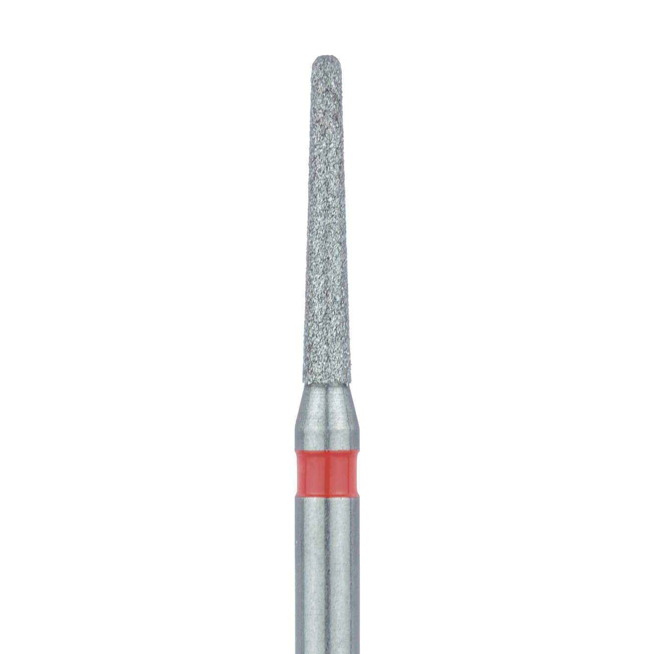 Meisinger Multi-Use Diamond Bur, FG, Round End Taper (Chamfer), #856F, 1.2 mm Head, Fine Grit (Red), 5/Pk, 856F-012-FG - Meisinger Multi-Use Diamond Burs, FG, Round End Taper Chamfer, # 856F, 1.2 mm, Fine, Red, 5/Pk, 856F-012-FG - Image 1