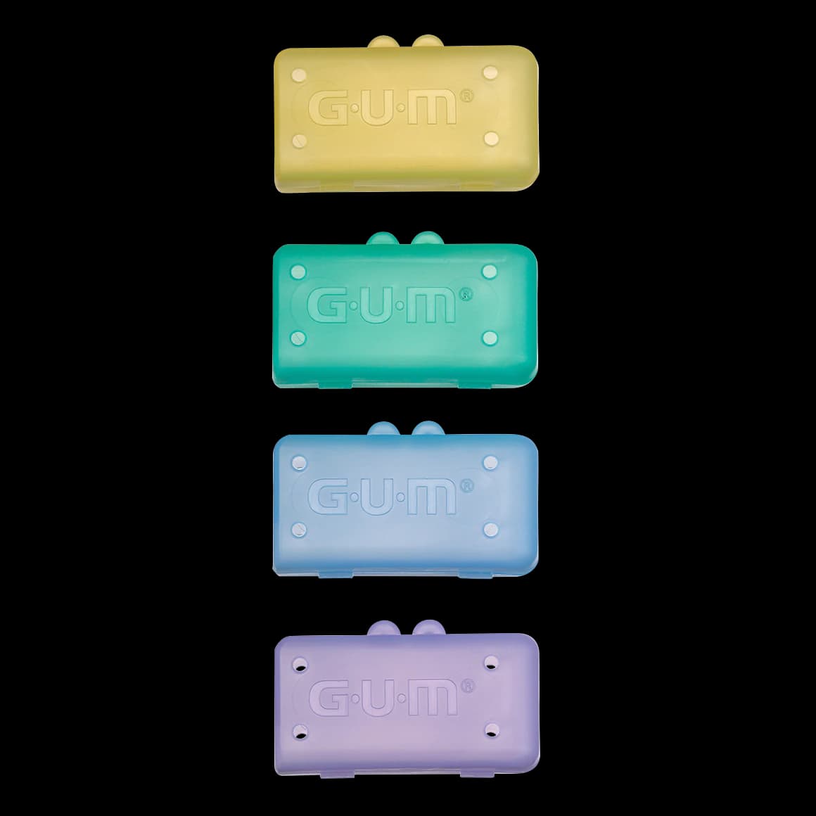 GUM Protect Antibacterial Toothbrush Covers, Assorted Colors, 12 Packs of 4 - GUM® Protect® Toothbrush Covers 12 Packs of 4 - Image 1