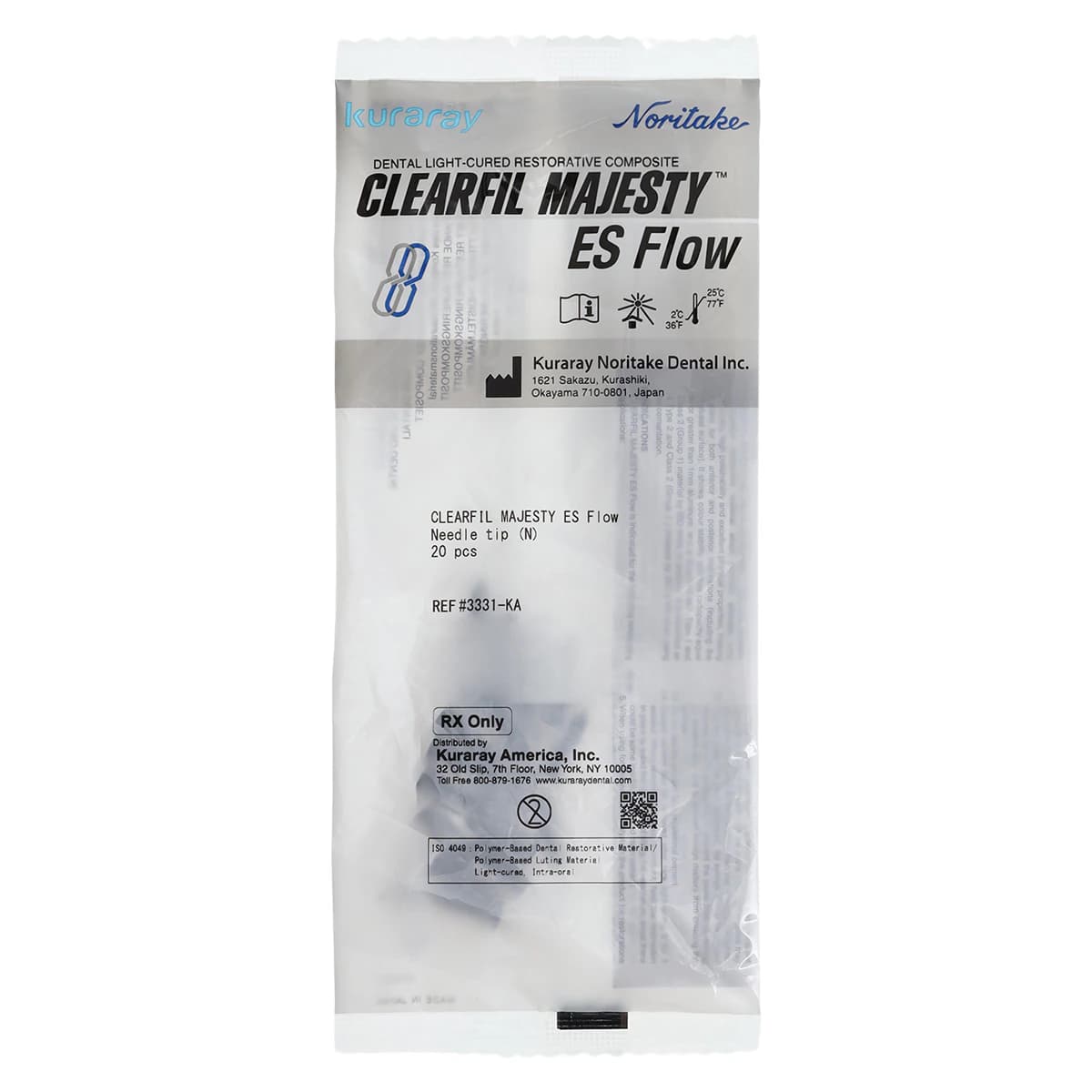 Clearfil Majesty ES Flow Needle Tips, 19 Gauge, Bent, 20/Pkg - Majesty ES Flow Needle Tip Pack of 20 - Image 1