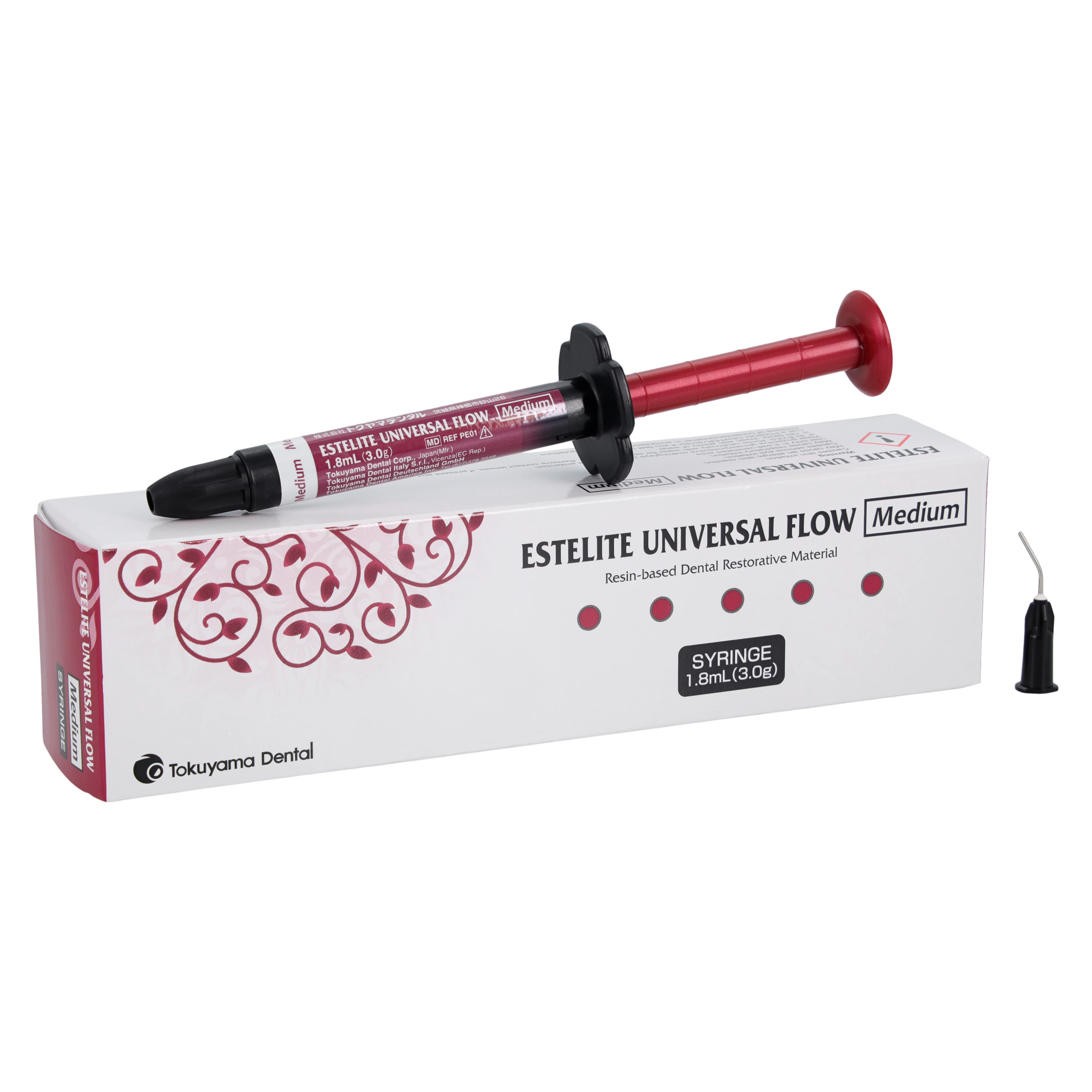 Estelite Universal Flow Composite, Light-Cure, Medium Flow, Syringe Refill, 3 g, A3, 1/Pk, 13884 - Estelite Universal Flow Composite, Light-Cure, Medium Flow, Syringe Refill, 3 g, A3, 1/Pk, 13884 - Image 1