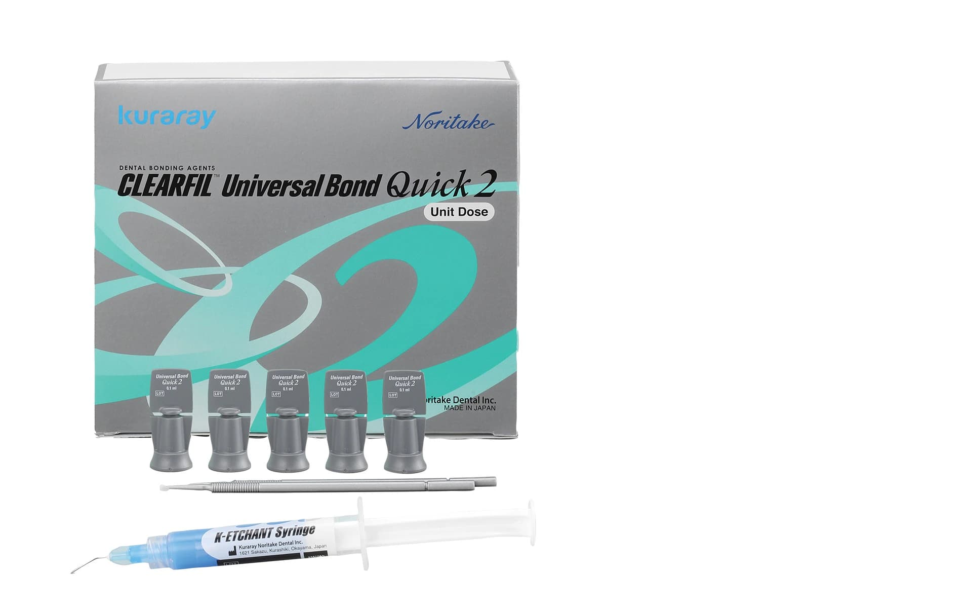 Clearfil Universal Bond Quick 2 Unit Dose Value Pack, 100 x 0.1 mL, 4047KA - Clearfil Uni Bond Quick 2 Unit Dose Value (100) - Image 1