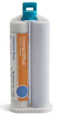 Correct Plus Hydrophilic VPS Impression Material, Universal Body, Regular Set, Unflavored, 50 mL Cartridges, 32/Pack, Q34DC - Correct Plus 32/Pack - Image 1