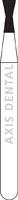 NTI FG Diamond Bur, Inverted Cone with Collar, Medium Grit, #806-012 (M806-012), 1.2 mm Diameter, 3.0 mm Length, 5/Pkg - NTI® FG Diamonds - Medium - #806-012 (3.0) - Image 1