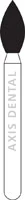 NTI Ultra Fine FG Diamond Bur, Pointed Football #368-023 (UF368-023), 2.3 mm Head Diameter, 5.0 mm Head Length, 5/Pk - NTI® FG Diamonds - Ultra Fine - #368-023 (5.0) - Image 1