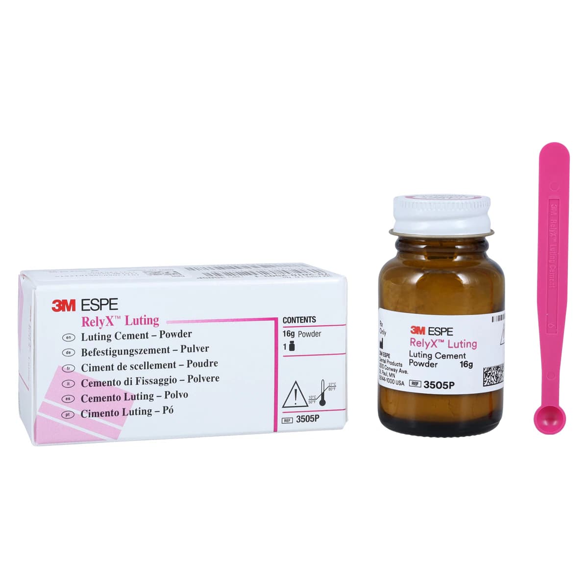 3M RelyX Luting Cement Powder Refill, 16 g Bottle, 3505P - 3M RelyX Luting Cement Powder Refill 16g Bottle - Image 1