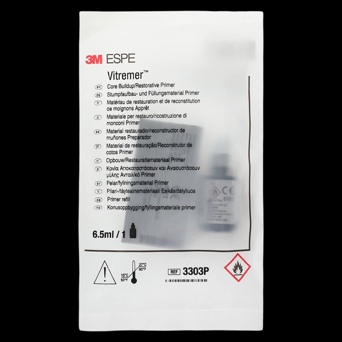 3M Vitremer Glass Ionomer Core Build-Up/Restorative Primer Refill, 6.5 ml, 3303P - Vitremer Core Build-Up, , 6.5 ml, Primer, 3303P - Image 1