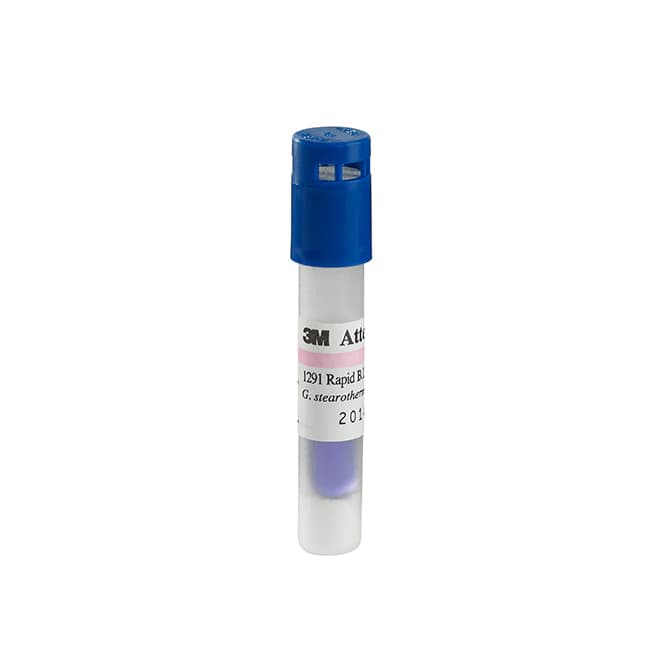 3M Attest Rapid Readout Biological Indicator 1291, Blue Cap, Steam Sterilization, 50/Bx - Attest Rapid Readout Biological Indicators, 270 Degree x 1 hr, Blue, 50/Pk - Image 1