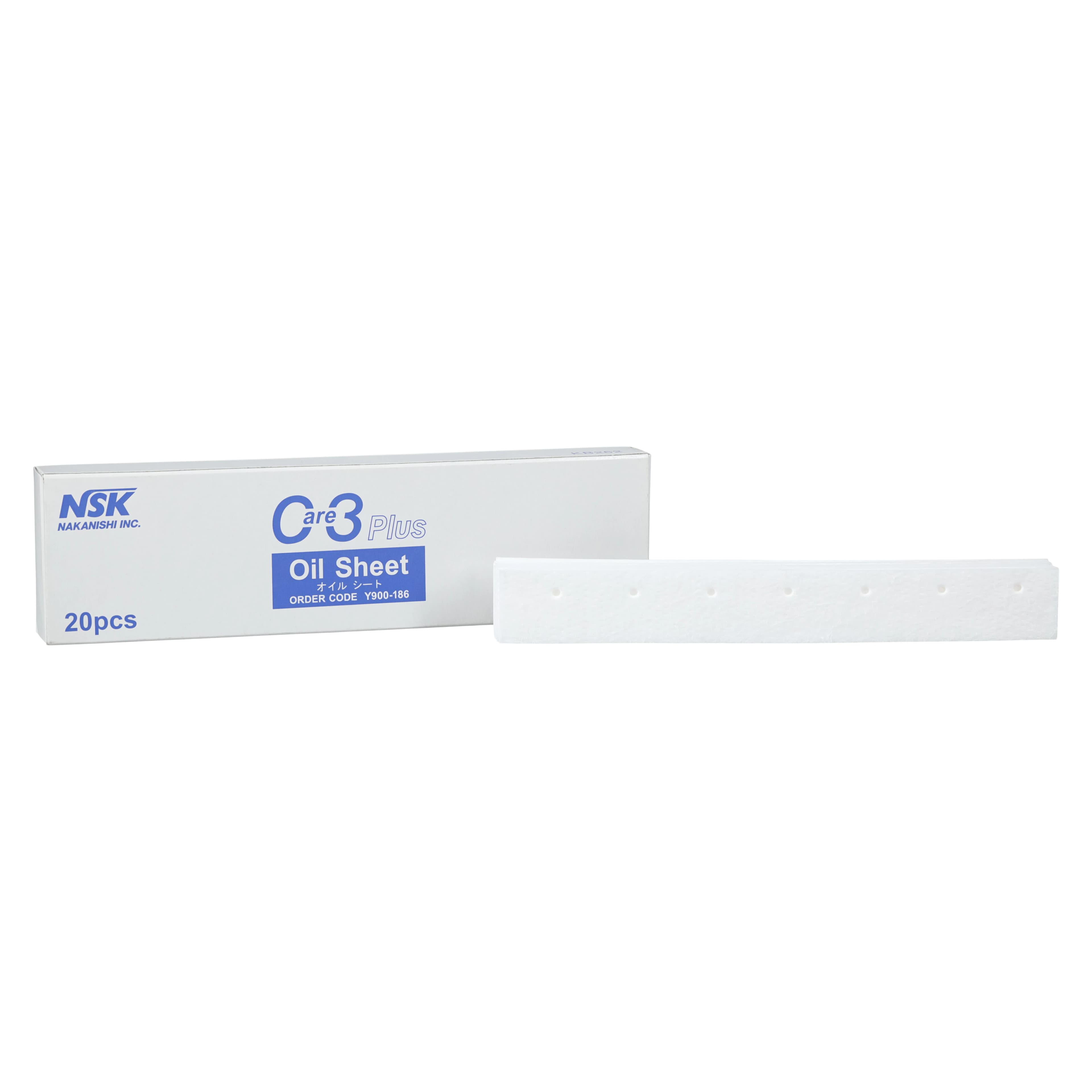 NSK Care3 Plus Oil Absorber Sheets, 20/Pack, Y900186 - Care3 Plus, Oil Absorber Sheets 20/Pk, Y900186 - Image 1