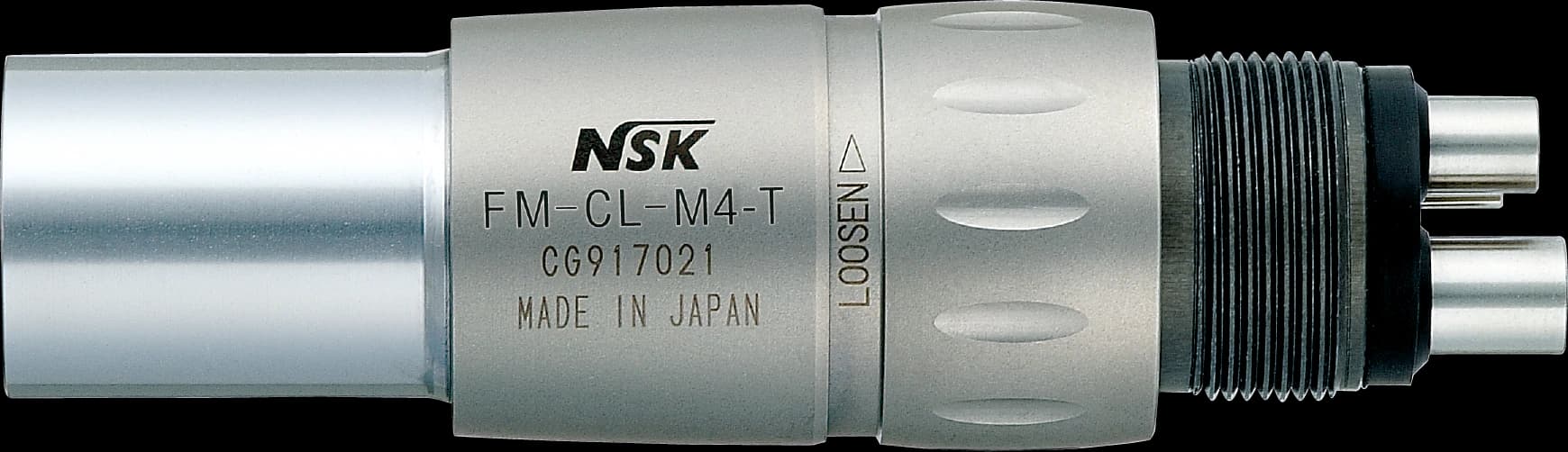 Ti-Max X Series Handpiece Couplings - FM-CL-M4-T, 4 Hole, Non-Optic, NSK Back End - Ti-Max X Series Handpiece Couplings - FM-CL-M4-T, 4 Pin, Non-Optic, NSK Back End - Image 1