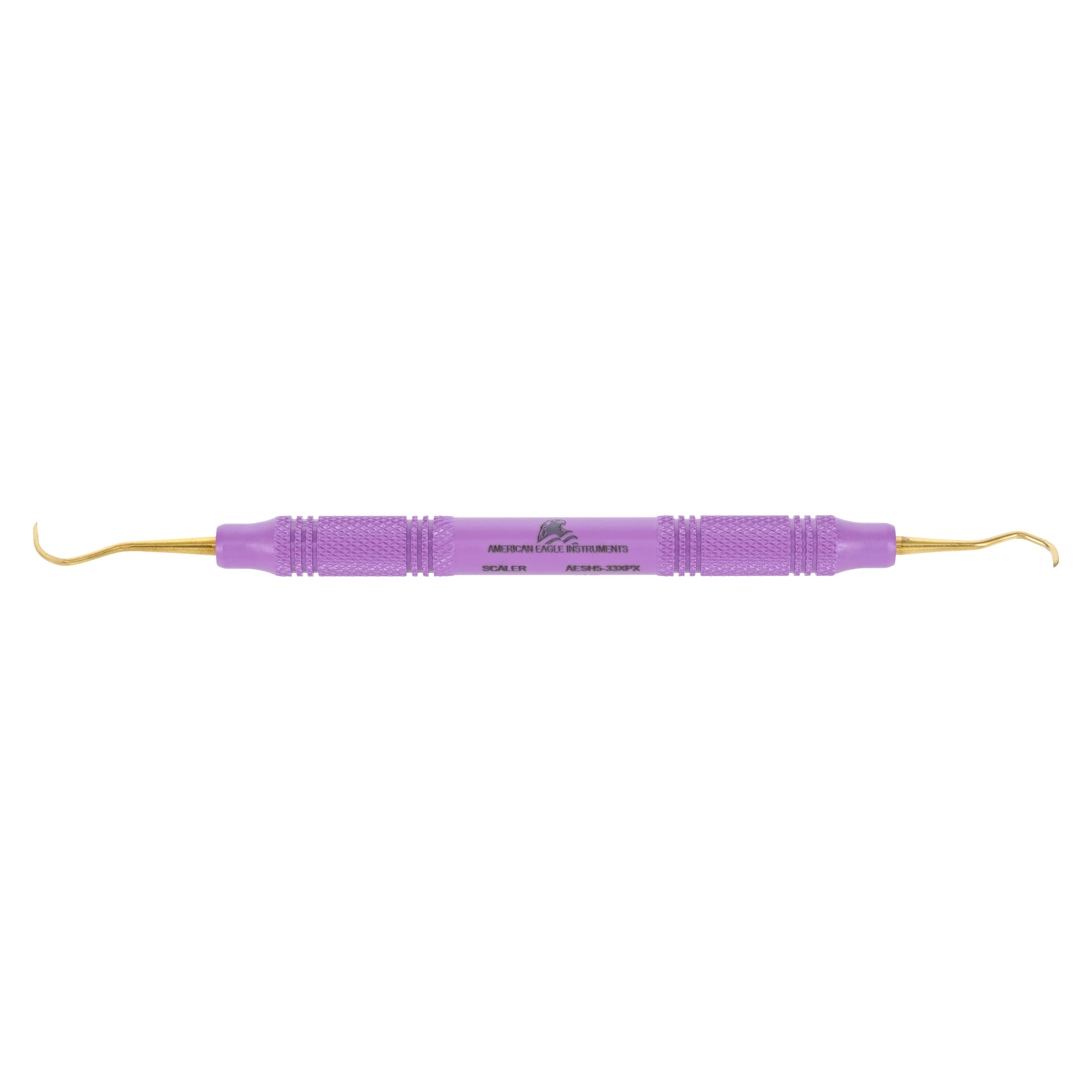 American Eagle XP Sickle Scaler, H5/33, Double End, EagleLite Resin Handle, Purple, AESH5-33XPX - XP Sickle Scalers – H5/33, Double End - EagleLite Resin Handle - Image 1