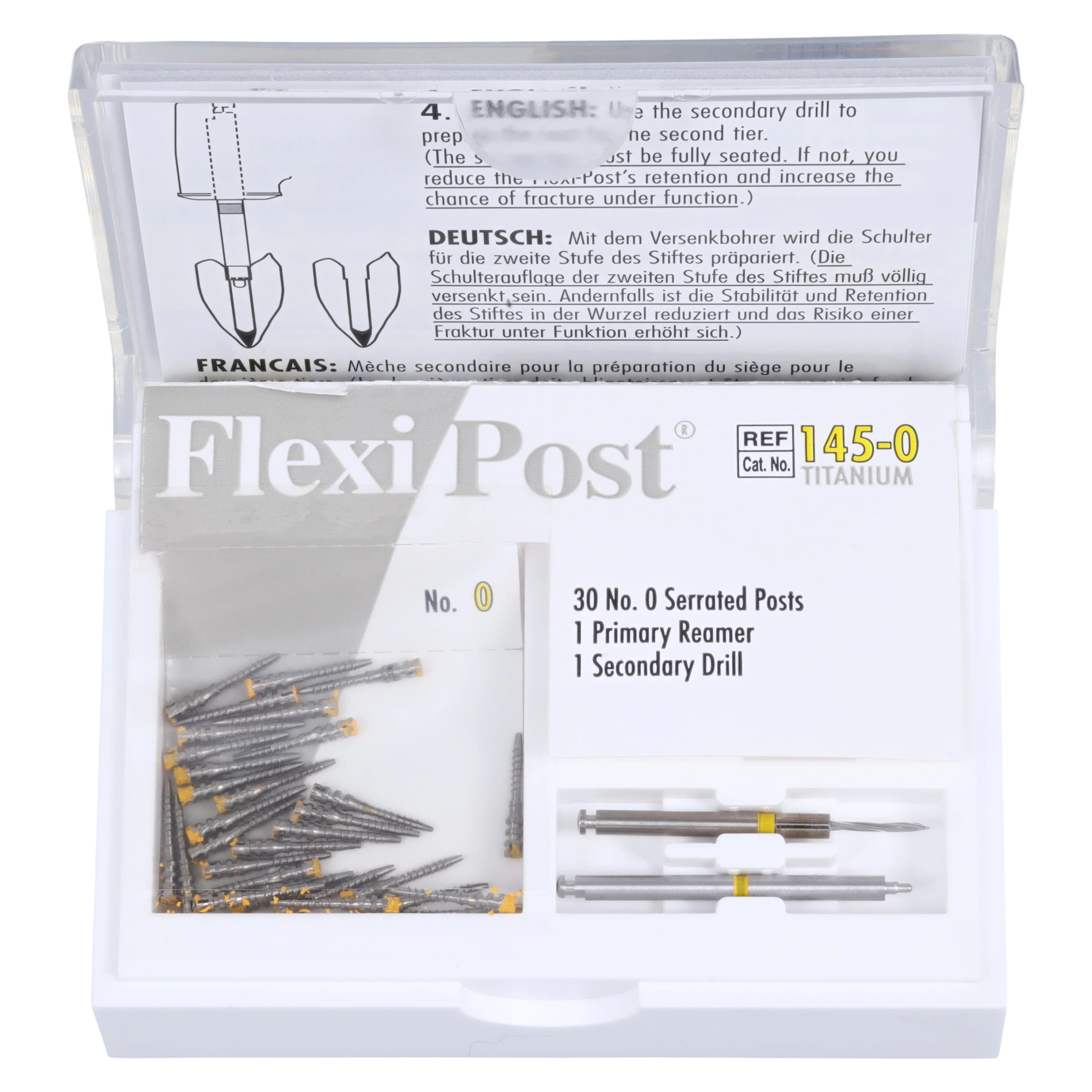 Flexi-Post Titanium Economy Refill, Size 0, Yellow, 30/Pk, 145-0 - Flexi-Post Titanium Economy Refills Size 0 (30) - Image 1