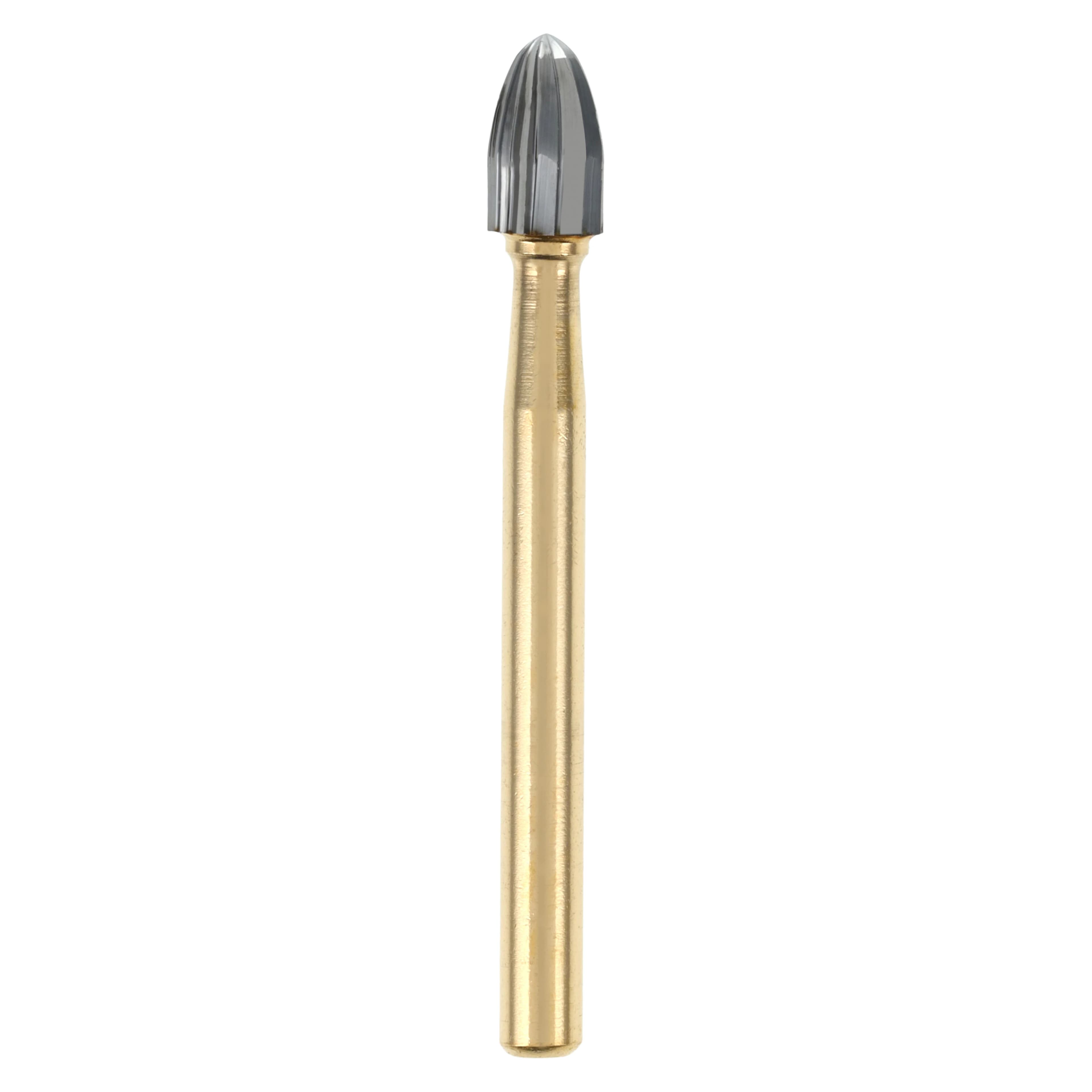 Alpen 12-Blade Trimming & Finishing Carbide Burs, FG, Egg, # 7408, 2.3 mm, 5/Pk, R707408 - Alpen 12-Blade Trimming & Finishing Carbide Burs, FG, Egg, # 7408, 2.3 mm, 5/Pk, R707408 - Image 1