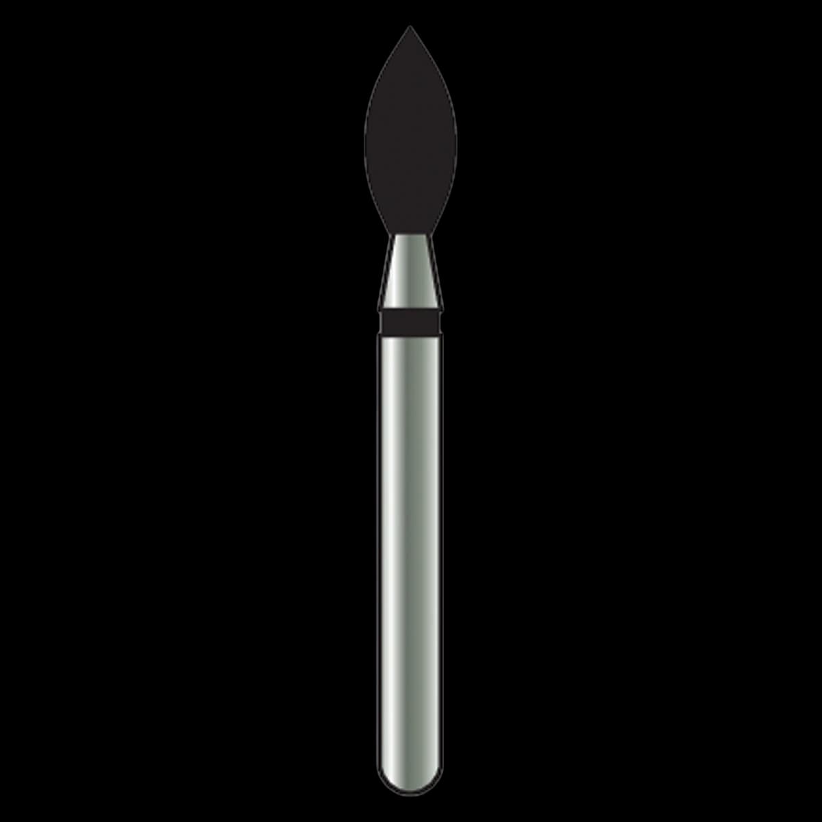Alpen x1 Single-Use Diamond Bur, FG, #368-023SC, Football, Super Coarse, Black, 25/Pk, X368SC023 - Alpen X1, Diamond Single Use Burs, FG, # 368-023SC, Football, Super Coarse, Black, 25/Pk, X368SC023 - Image 1