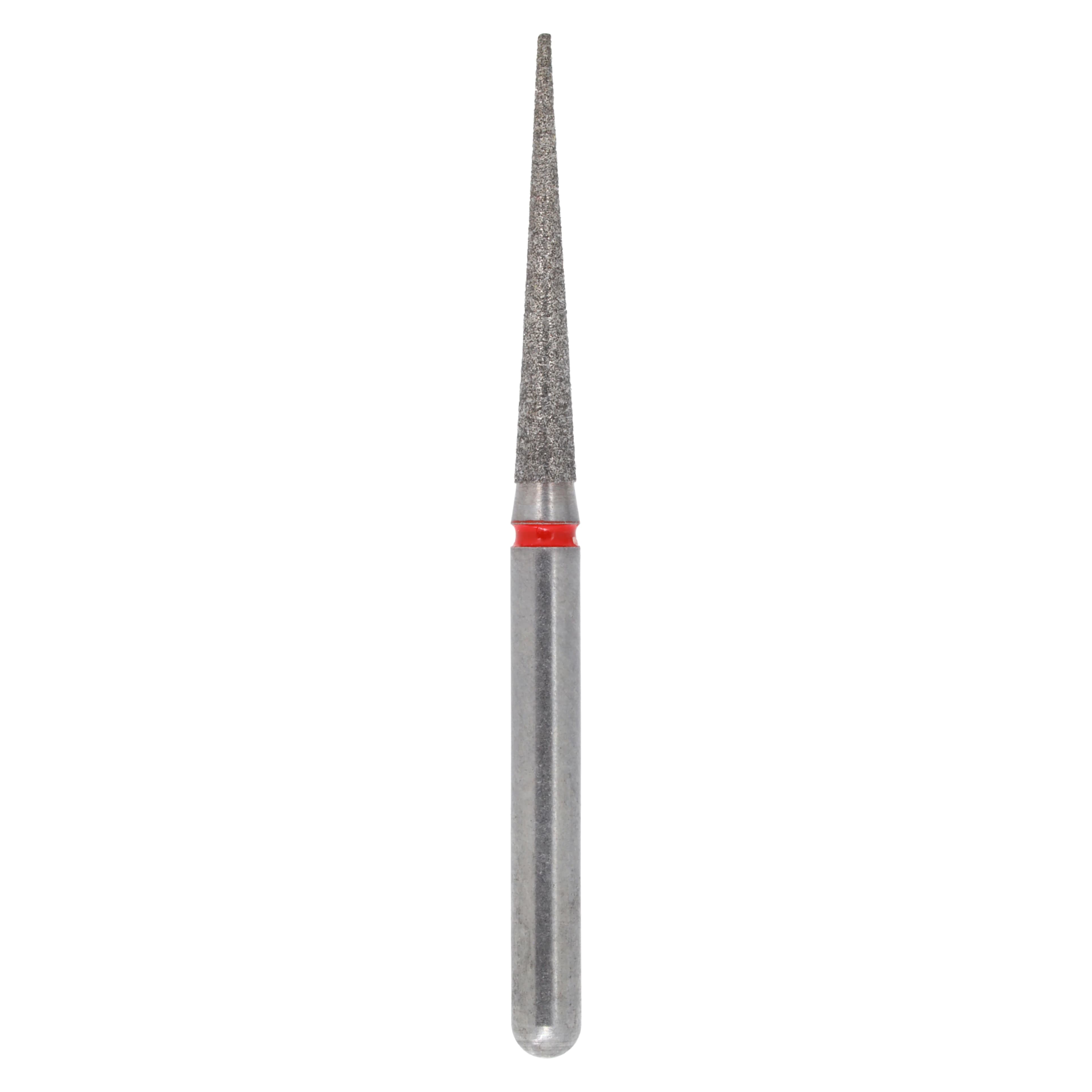 Alpen X1 Single-Use Diamond Bur, FG, #859-014F, Pointed Cone, Fine, Red, 1.4 mm, 25/Pk, X859F014 - Alpen X1, Diamond Single Use Burs, FG, # 859-014F, Cone Pointed End, Fine, Red, 25/Pk, X859F014 - Image 1