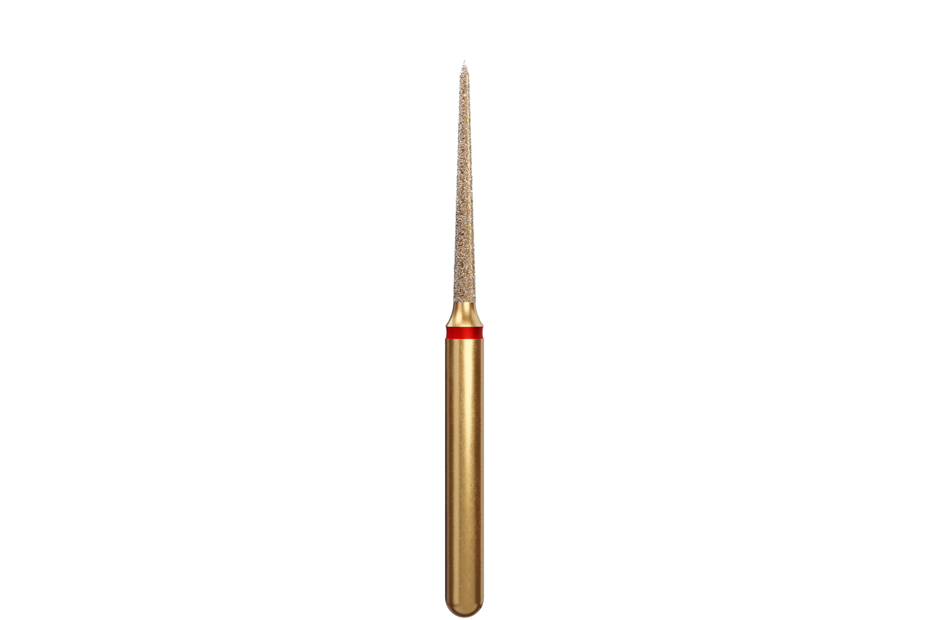 Alpen Multilayer Diamond Bur, FG, Flame #859, 1.0 mm, Fine Grit, Red, 5/Pk, R859F010FG - Alpen Diamonds, G859-314-010-10.0-F, R859F010FG, (Discontinued) - Image 1