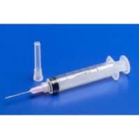 Monoject Luer Lock Syringe, 6cc, Sterile, Low Dead Space, 50/Box, 8881516937 - Monoject 6cc Syringe with Luer Lock Tip - Sterile, Bold graduations: 0.2cc - Image 1