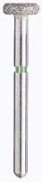 Kerr BluWhite Diamond Bur FG, Coarse, Wheel, #825C, 4.0 mm Diameter, 1.0 mm Length, Green Ring, 5/Pkg - BluWhite Diamond™ Burs – FG, Wheel, 5/Pkg - Coarse, Green, # 825C, 4.0 mm Diameter, 1.0 mm Length - Image 1
